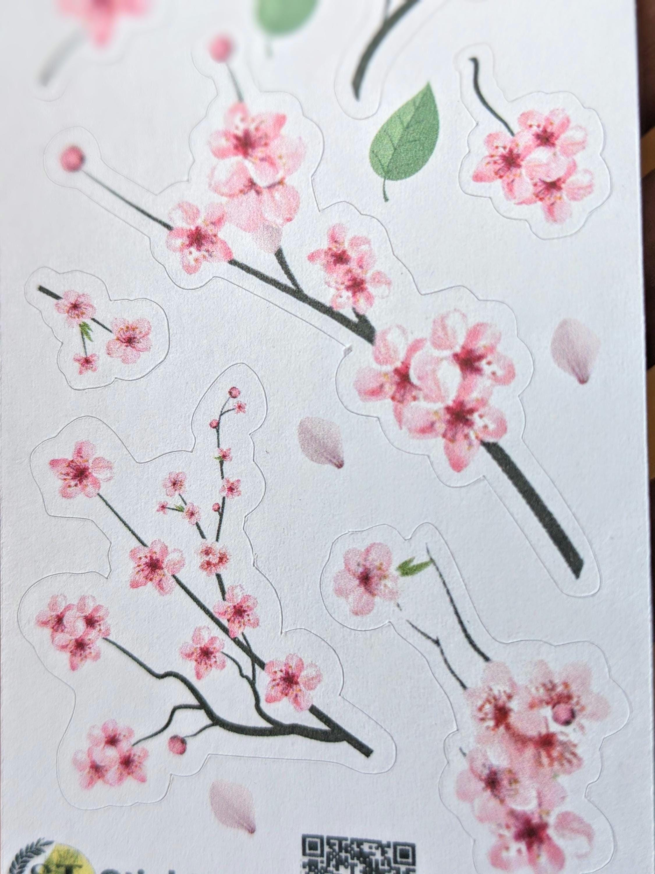 Cherry Blossom Stickers: Sakura Floral Spring Decorations - Etsy
