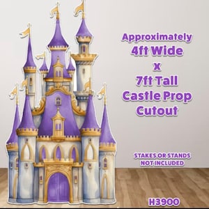 H3900 4X7Ft Castle prop cutout - stakes or stands not included