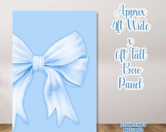 H4368 Blue  Bow Panel Approx 4x6ft Prop. Stands not included and scored to ship