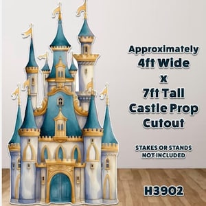 H3902 4X7Ft Castle prop cutout - stakes or stands not included