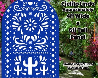 Cielito Lindo Panel 4x6ft - Blue