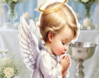 Praying Boy Prop Cutout. Approx 4ft Tall Stands Not Included. H7473