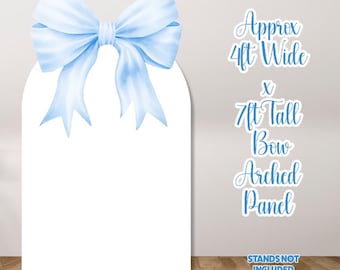 H4365 Blue  Bow Arched Panel Approx 4x7ft Prop. Stands not included and scored to ship