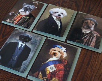 Pet Portraits Greeting Card Pack of 5