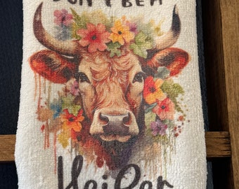 Highland Cow Kitchen Towels