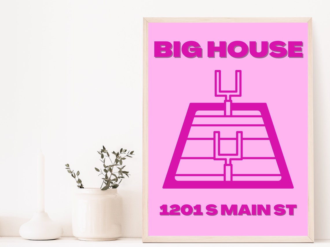 University of Michigan Print Posters Trendy College Posters - Etsy
