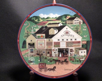 Bradford Exchange 'Peppercricket Farms' Collectible Plate by Charles Wysocki with Cert of Authenticity