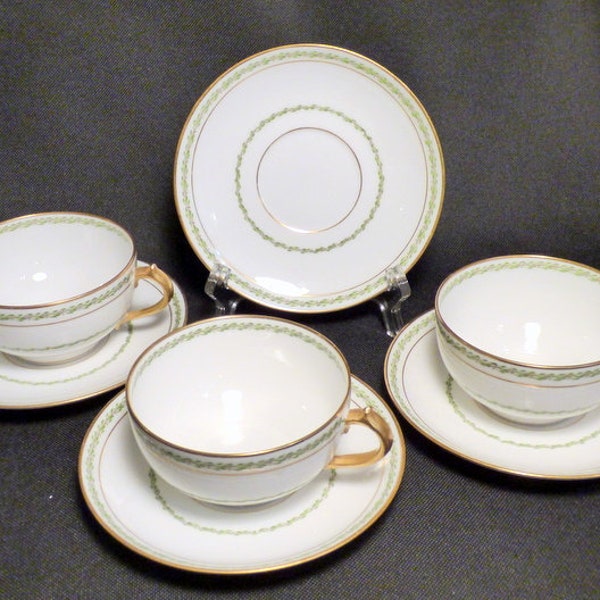 Vintage Limoges French Teacup and Saucer set 'The Castiglione'