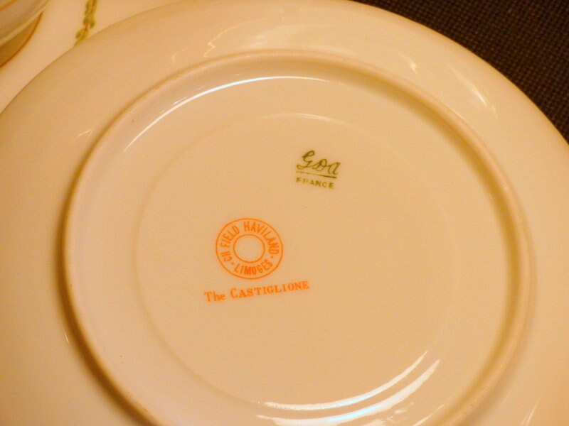 Vintage Limoges French Teacup and Saucer Set 'the Castiglione' Etsy