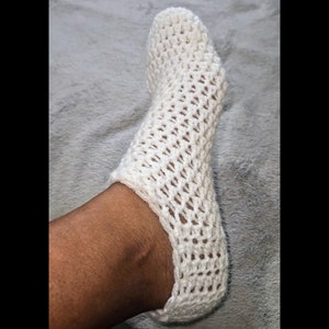 Crochet Footie PATTERN Size 5-12 Crochet Sock PATTERN PDF Download image 4