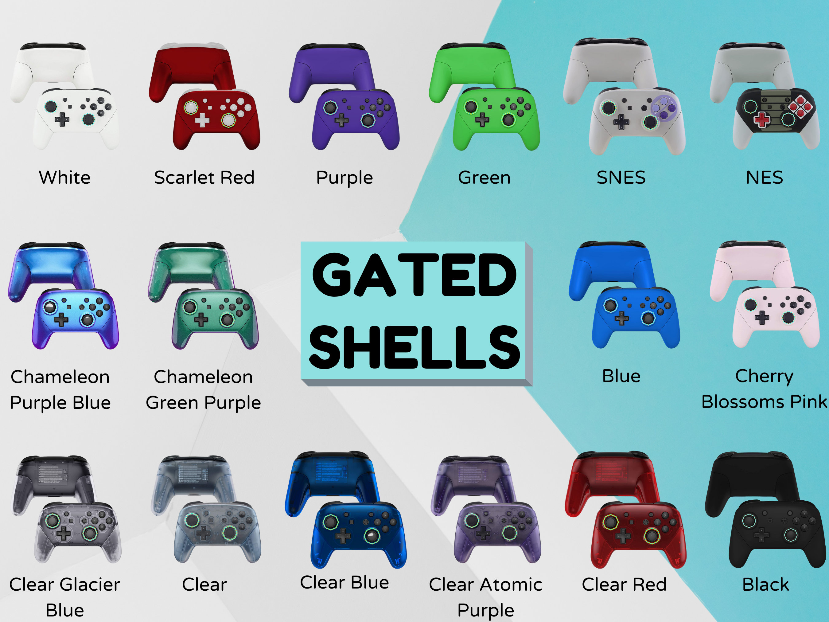Mail-in Switch Pro Controller Customization! Pick From Gated Shells ...