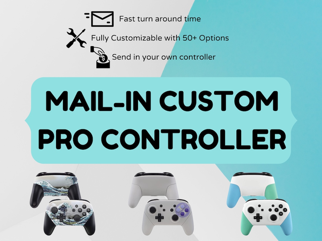 Mail-in Switch Pro Controller Customization! Pick From Gated Shells ...
