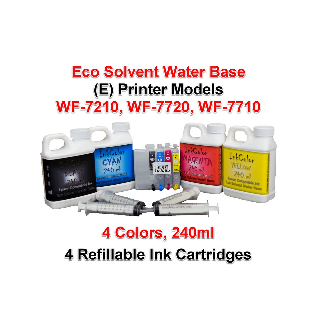 Eco Solvent Water Base Ink 4 Colors 240ml for E Printer Etsy