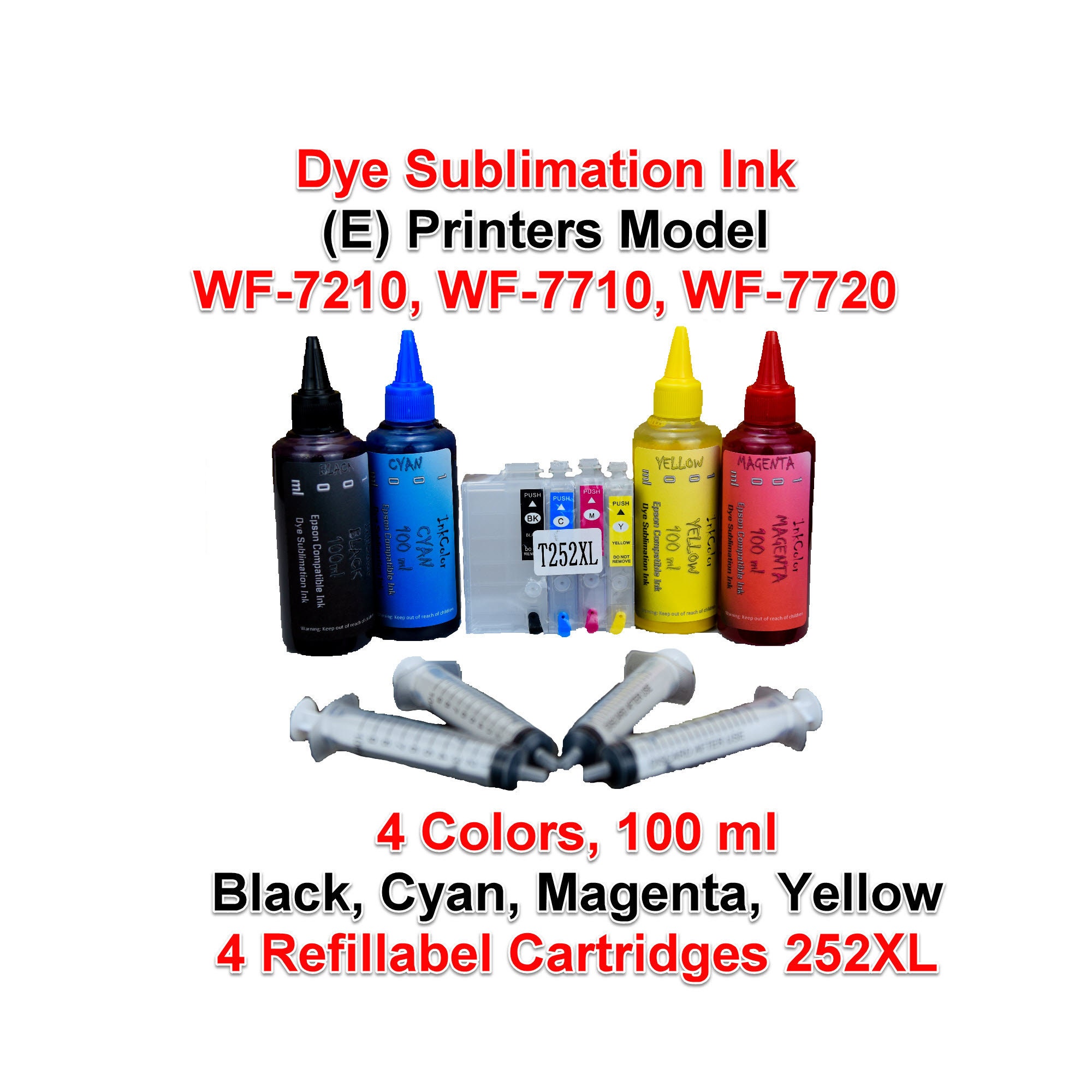 604xl Refillable ink Cartridge for Epson XP-2200, XP-2205, XP-3200 empty  Non Oem