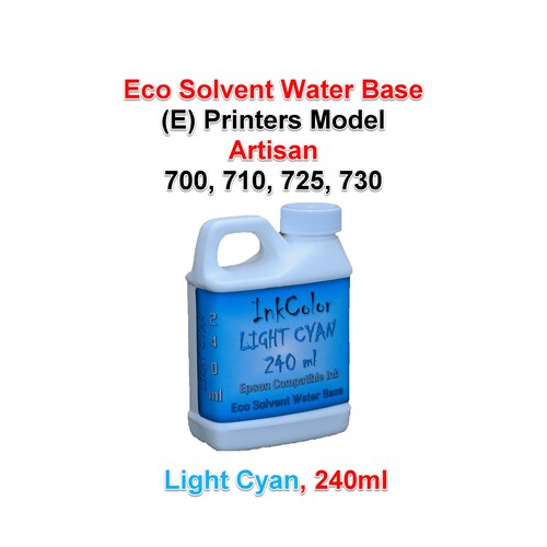 Eco Solvent Water Base Ink 6 Colors 240ml for (E) Printer model Artisan 700, 710, 725, 730, 6 Bottles shops