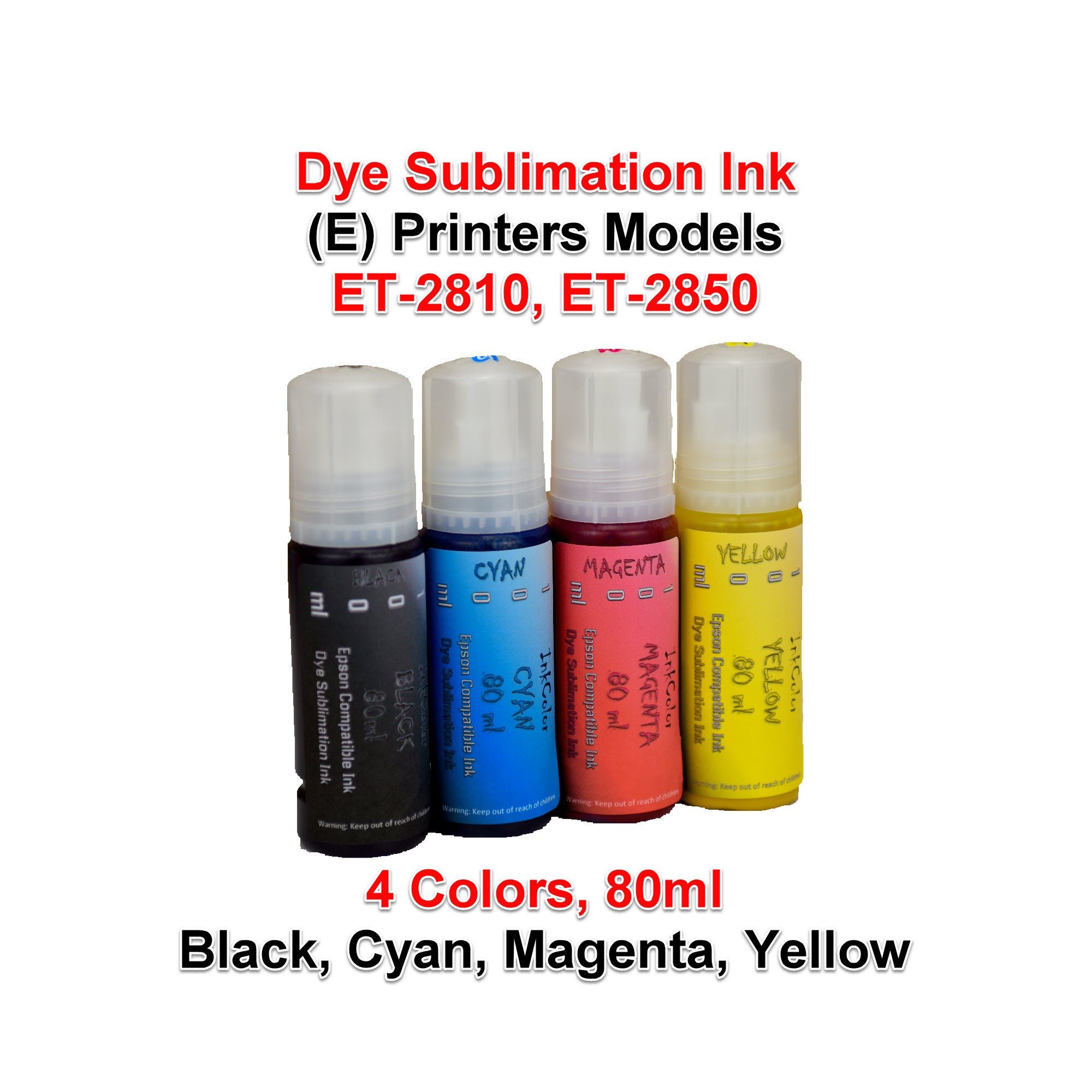 Sublimation ICC Profile Package for EPSON Ecotank ET-2810 Printer using  Inktec Sublinova Ink