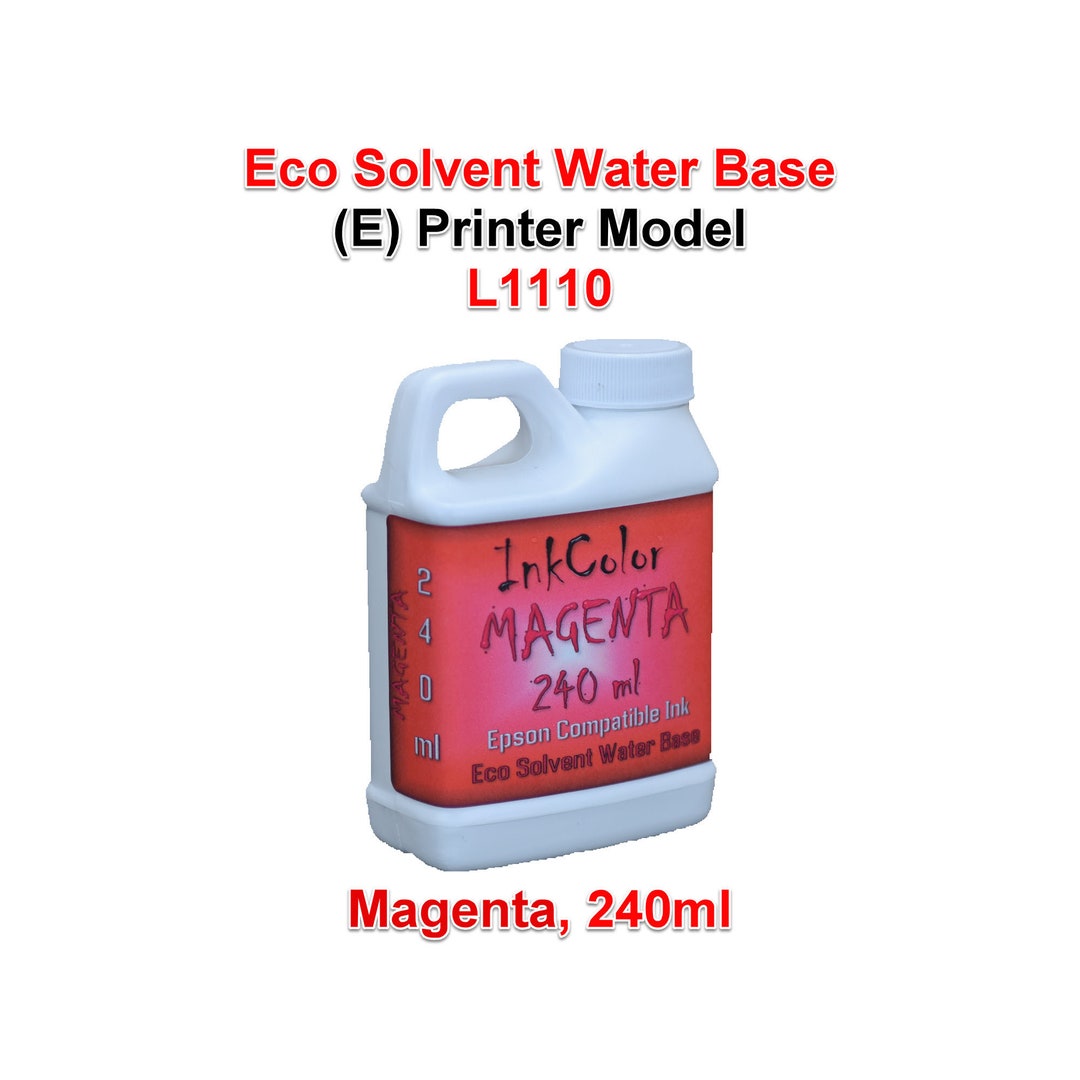 Solvente Modelo Eco Solvente Base agua Tinta Magenta 240ml para E Impresora modelos ...