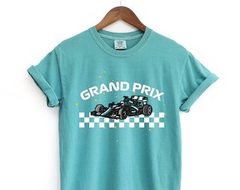 Formula 1 Mercedes Comfort Colors Shirt, Mint Race car Grand Prix T-shirt