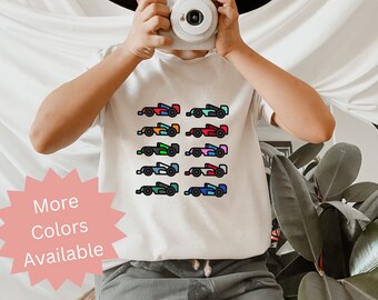 Youth Kids Formula 1 2024 Cars Shirt, F1 2024 Racecars Top