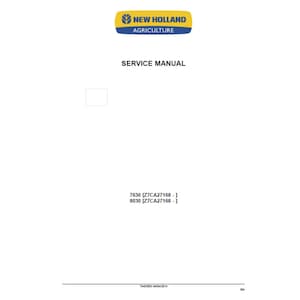 New Holland 7630 and 8030 Tractor Part number 73403953 Workshop Service Manual PDF