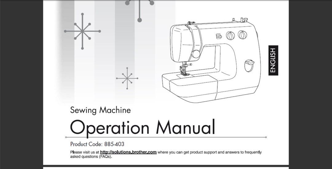 Brother 885403 Owners Manual PDF Digital Download Etsy