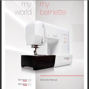 Download digitale PDF del manuale utente Bernina Bernette 20 e Bernina Bernette 25