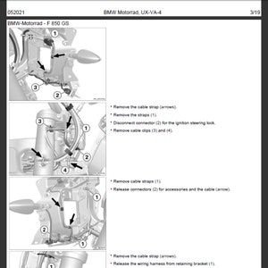 Manuel d'entretien d'atelier BMW F 850 GS K81 à téléchargement numérique PDF image 5