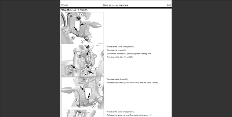 Manuel d'entretien d'atelier BMW F 850 GS K81 à téléchargement numérique PDF image 5