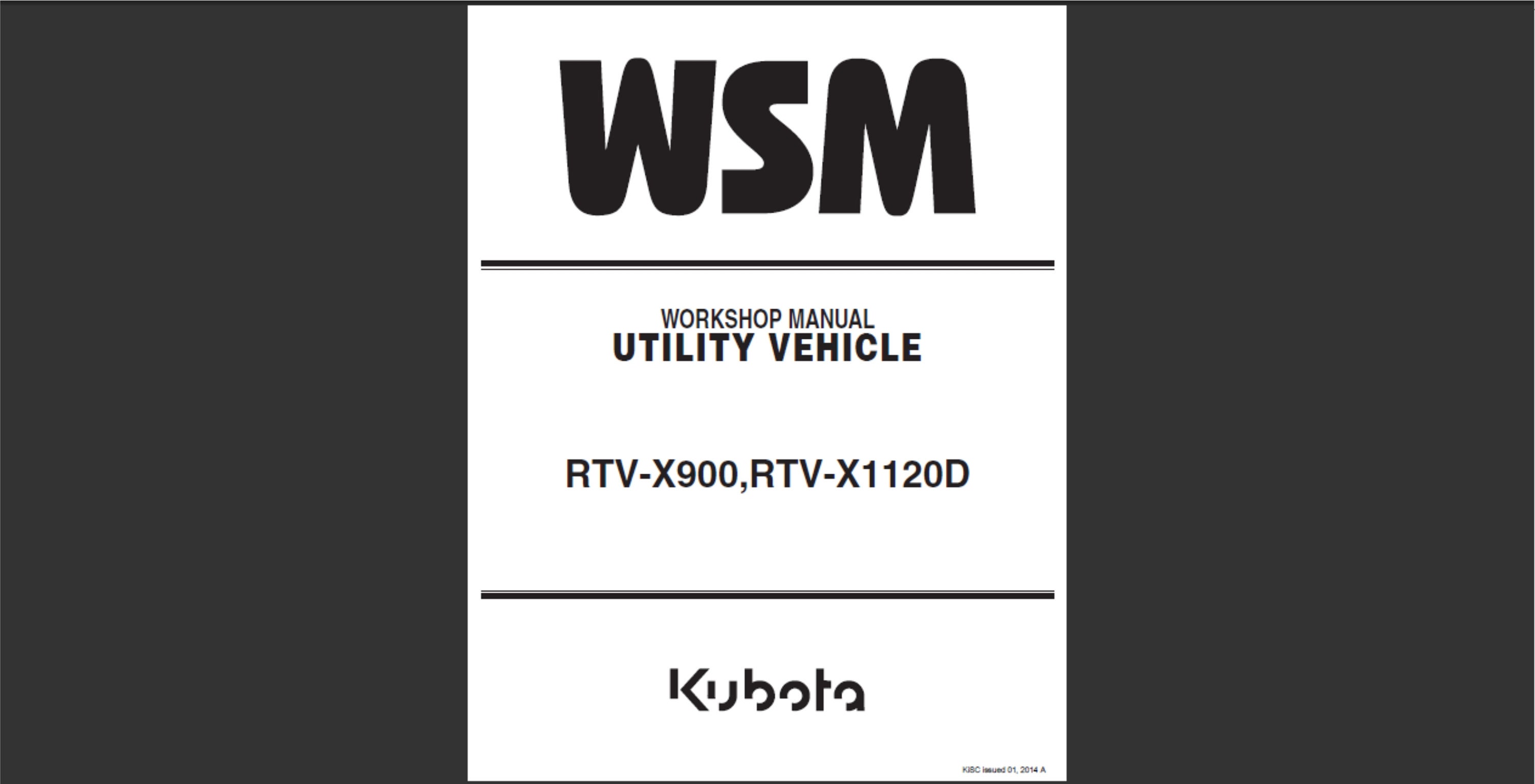Kubota WSM ワークショップマニュアル WSM Kubota Workshop Manual | eBay