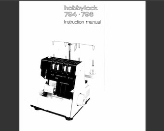 Pfaff Hobbylock 794 and 796 Owners Manual PDF Digital Download - Etsy