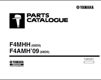 Liste des pièces de rechange du moteur hors-bord Yamaha F4MHH (68D9) et F4AMH (68D9) 2009 Manuel Catalogue PDF à télécharger 5