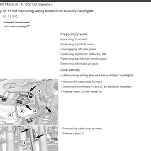 BMW R 1250 GS ADVENTURE K51 11 Workshop Service Manual image 9