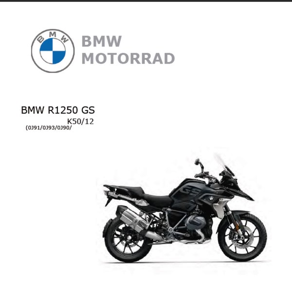 BMW R 1250 GS K50 12 Werkstatt Service Handbuch PDF digitaler Download