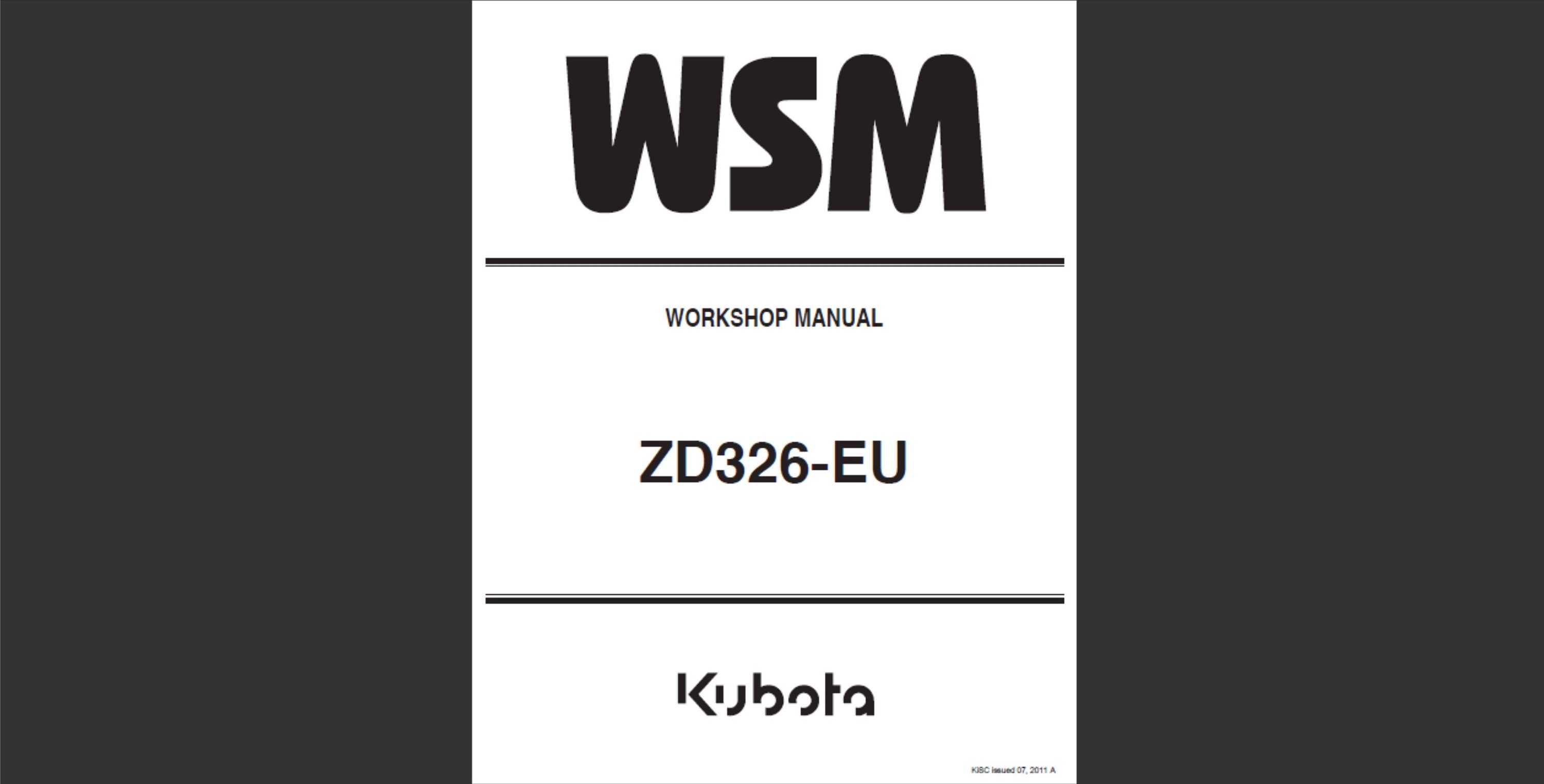 Kubota WSM ワークショップマニュアル ER320, ER323 Kubota WSM ER320, ER323+ダイナライトネオ 取扱説明書 - メルカリ