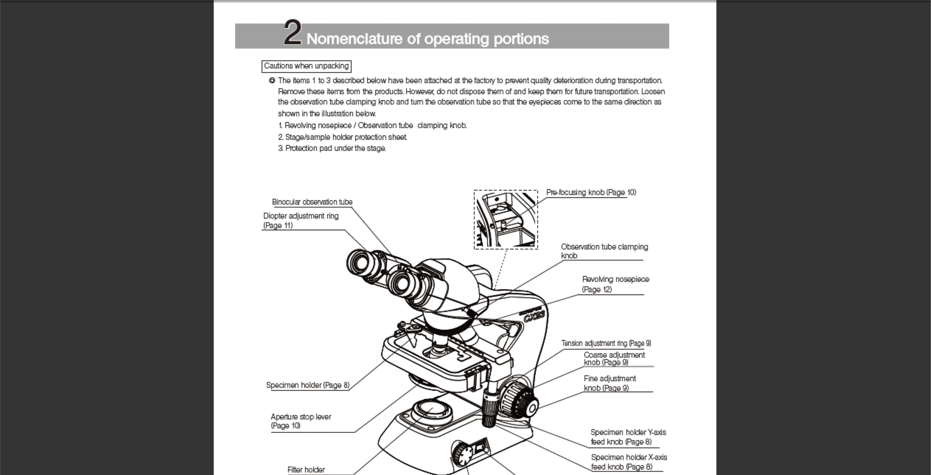 Olympus CX23 Microscope Manual PDF Digital Download Etsy