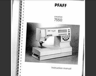 Pfaff Creative 7550 Bedienungsanleitung PDF digitaler Download