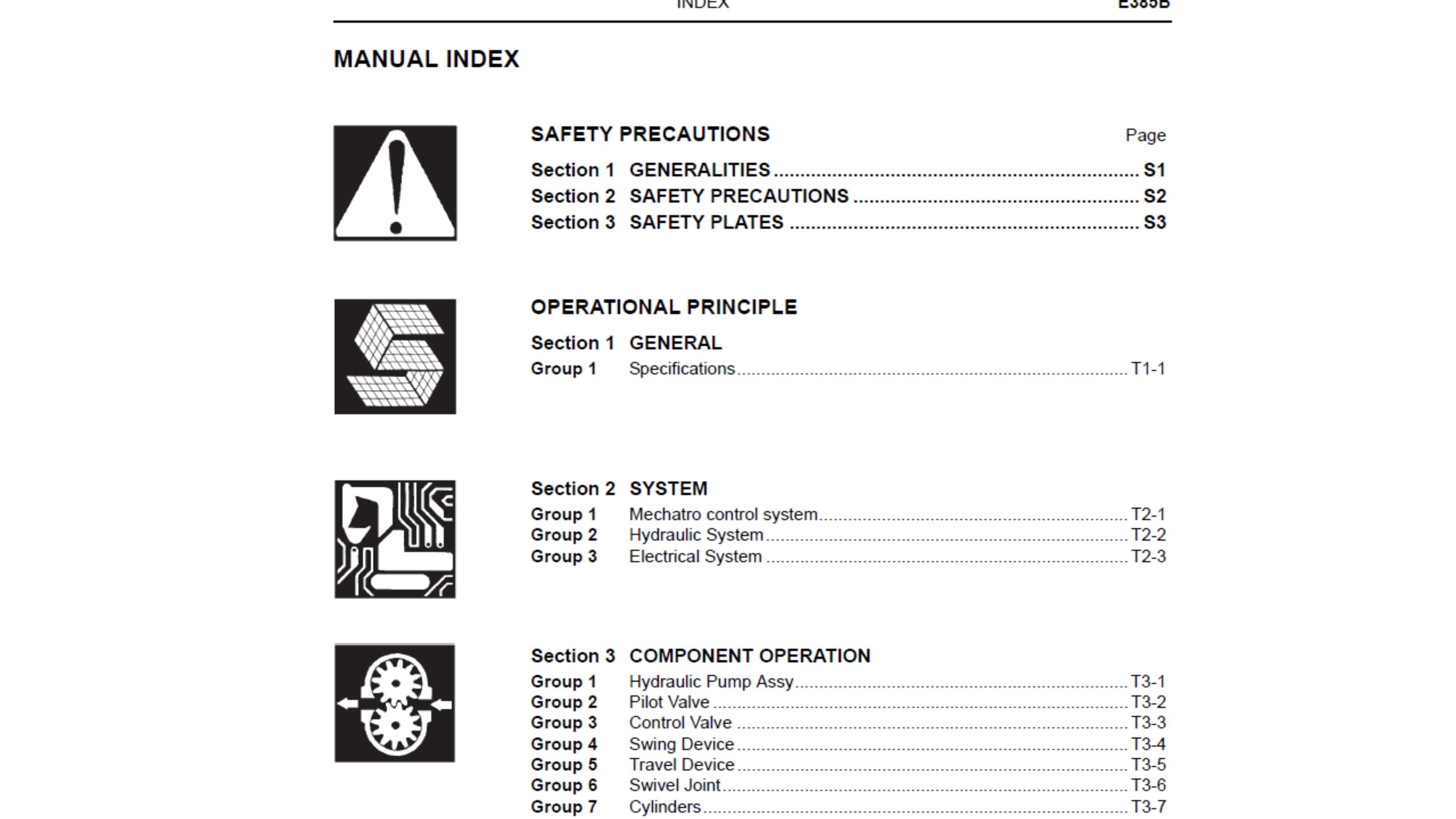 Manuel De Service Et Réparation Pour Pelle New Holland E385B - Fichiers PDF Sur Clé USB