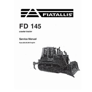 Fiatallis FD145 Crawler Tractor Workshop Service Manual PDF digital download