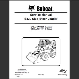 Bobcat S330 Skid Steer Loader Workshop Service Manual PDF digital download 2