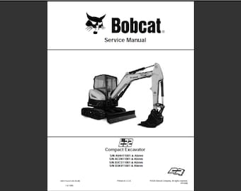 Bobcat E32 Bagger Werkstatt-Servicehandbuch PDF digitaler Download