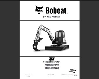 Bobcat E35 Bagger Werkstatt Service Handbuch PDF digitaler Download