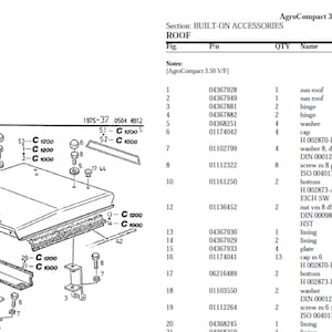 Deutz Fahr AgroCompact 3.50 V F Spare Parts Manual Catalog pdf digital download