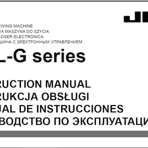Juki HZL-G Series  owners manual PDF digital download
