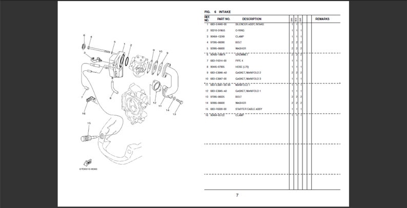 Liste des pièces de rechange du moteur hors-bord Yamaha F4MHH 68D9 et F4AMH 68D9 2009 Manuel Catalogue PDF à télécharger 5 image 3