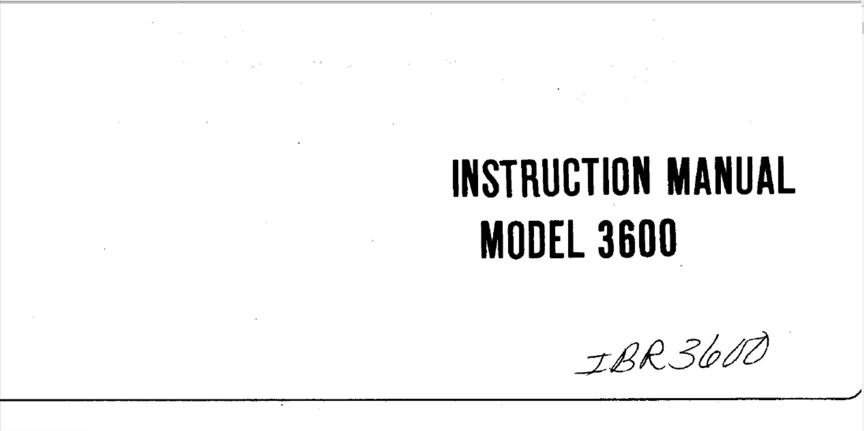 Riccar 3600 Owners Manual PDF Digital Download Etsy