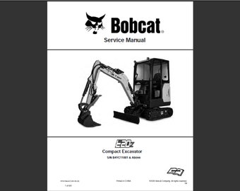 Bobcat E20z Bagger Werkstatt Service Handbuch PDF digitaler Download 1