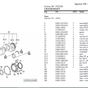 Deutz Fahr Agrotrac 150 10001 Spare Parts Manual Catalog pdf digital download 2