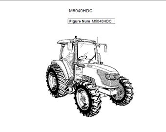 Liste des pièces de rechange du tracteur Kubota M5040HDC à télécharger en format pdf