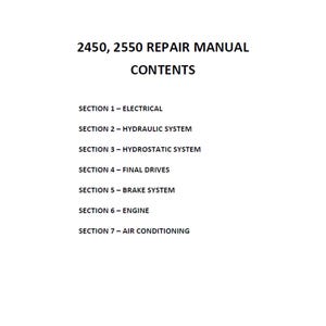 New Holland 2450 and 2550 Tractor Workshop Service Manual PDF