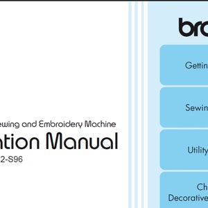 Brother 882-S96 owners manual PDF digital download